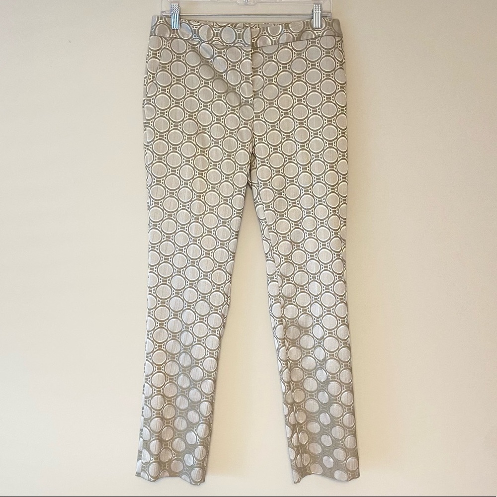 Alex Marie Shiny Circle-Pattern Pants